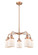 Ballston Urban Five Light Chandelier in Antique Copper (405|916-5CR-AC-G51) Ballston Urban Five Light Chandelier in Antique Copper (405|916-5CR-AC-G51)