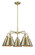 Downtown Urban Five Light Chandelier in Antique Brass (405|916-5CR-AB-M13-AB)