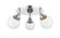 Ballston Urban Three Light Flush Mount in Polished Chrome (405|916-3C-PC-G202-6)