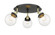 Ballston Urban Three Light Semi-Flush Mount in Black Antique Brass (405|916-3C-BAB-G202-6)