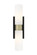 Downtown Urban LED Bath Vanity in Black Antique Brass (405|617-2W-BAB-G617-8SWH)