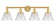Edison Four Light Bath Vanity in Satin Gold (405|616-4W-SG-G42)