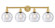 Edison Four Light Bath Vanity in Satin Gold (405|616-4W-SG-G124-8)