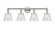 Edison Four Light Bath Vanity in Polished Nickel (405|616-4W-PN-G64)
