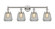 Edison Four Light Bath Vanity in Polished Nickel (405|616-4W-PN-G142)