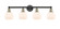 Edison Four Light Bath Vanity in Black Antique Brass (405|616-4W-BAB-G121-6)