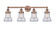 Edison Four Light Bath Vanity in Antique Copper (405|616-4W-AC-G194)