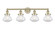 Edison Four Light Bath Vanity in Antique Brass (405|616-4W-AB-G322)