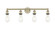Edison Four Light Bath Vanity in Antique Brass (405|616-4W-AB)