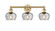 Edison Three Light Bath Vanity in Brushed Brass (405|616-3W-BB-G92)