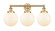 Edison Three Light Bath Vanity in Brushed Brass (405|616-3W-BB-G201-8)