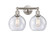 Edison Two Light Bath Vanity in Satin Nickel (405|616-2W-SN-G124-8)