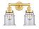 Edison Two Light Bath Vanity in Satin Gold (405|616-2W-SG-G184)