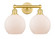 Edison Two Light Bath Vanity in Satin Gold (405|616-2W-SG-G121-8)