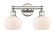 Edison Two Light Bath Vanity in Polished Nickel (405|616-2W-PN-G91)