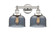 Edison Two Light Bath Vanity in Polished Nickel (405|616-2W-PN-G73)