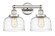 Edison Two Light Bath Vanity in Polished Nickel (405|616-2W-PN-G713)