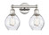 Edison Two Light Bath Vanity in Polished Nickel (405|616-2W-PN-G362)