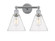 Edison Two Light Bath Vanity in Polished Chrome (405|616-2W-PC-GBC-84)
