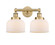 Edison Two Light Bath Vanity in Brushed Brass (405|616-2W-BB-G71)