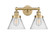 Edison Two Light Bath Vanity in Brushed Brass (405|616-2W-BB-G42)