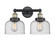 Edison Two Light Bath Vanity in Black Antique Brass (405|616-2W-BAB-G74)