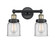Edison Two Light Bath Vanity in Black Antique Brass (405|616-2W-BAB-G52)