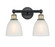 Edison Two Light Bath Vanity in Black Antique Brass (405|616-2W-BAB-G381)