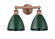 Edison Two Light Bath Vanity in Antique Copper (405|616-2W-AC-MBD-75-GR)
