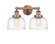 Edison Two Light Bath Vanity in Antique Copper (405|616-2W-AC-G713)