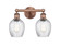 Edison Two Light Bath Vanity in Antique Copper (405|616-2W-AC-G292)