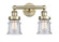 Edison Two Light Bath Vanity in Antique Brass (405|616-2W-AB-G184S)