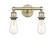 Edison Two Light Bath Vanity in Antique Brass (405|616-2W-AB)