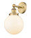 Edison One Light Wall Sconce in Brushed Brass (405|616-1W-BB-G201-8)