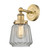 Edison One Light Wall Sconce in Brushed Brass (405|616-1W-BB-G142)