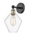Downtown Urban One Light Wall Sconce in Black Antique Brass (405|616-1W-BAB-G652-8)