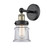 Edison One Light Wall Sconce in Black Antique Brass (405|616-1W-BAB-G182S)