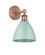 Downtown Urban One Light Wall Sconce in Antique Copper (405|616-1W-AC-MBD-75-SF)