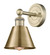 Edison One Light Wall Sconce in Antique Brass (405|616-1W-AB-M8-AB)