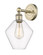 Downtown Urban One Light Wall Sconce in Antique Brass (405|616-1W-AB-G652-8)