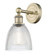 Edison One Light Wall Sconce in Antique Brass (405|616-1W-AB-G382)