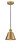 Downtown Urban One Light Pendant in Brushed Brass (405|616-1P-BB-M8-BB)