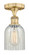 Edison One Light Semi-Flush Mount in Brushed Brass (405|616-1F-BB-G2511)