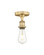 Edison One Light Semi-Flush Mount in Brushed Brass (405|616-1F-BB)