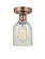 Edison One Light Semi-Flush Mount in Antique Copper (405|616-1F-AC-G2511)