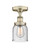 Edison One Light Semi-Flush Mount in Antique Brass (405|616-1F-AB-G54)