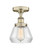 Edison One Light Semi-Flush Mount in Antique Brass (405|616-1F-AB-G172)