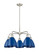 Ballston Five Light Chandelier in Satin Nickel (405|516-5CR-SN-MBD-75-BL)