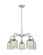 Ballston Five Light Chandelier in Satin Nickel (405|516-5CR-SN-G259)