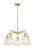 Downtown Urban Five Light Chandelier in Satin Gold (405|516-5CR-SG-G441)